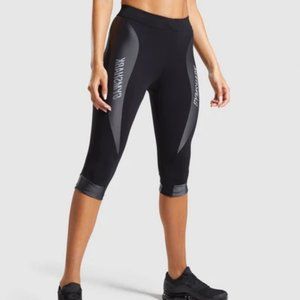 Gymshark Turbo Cropped Leggings - Black - Small